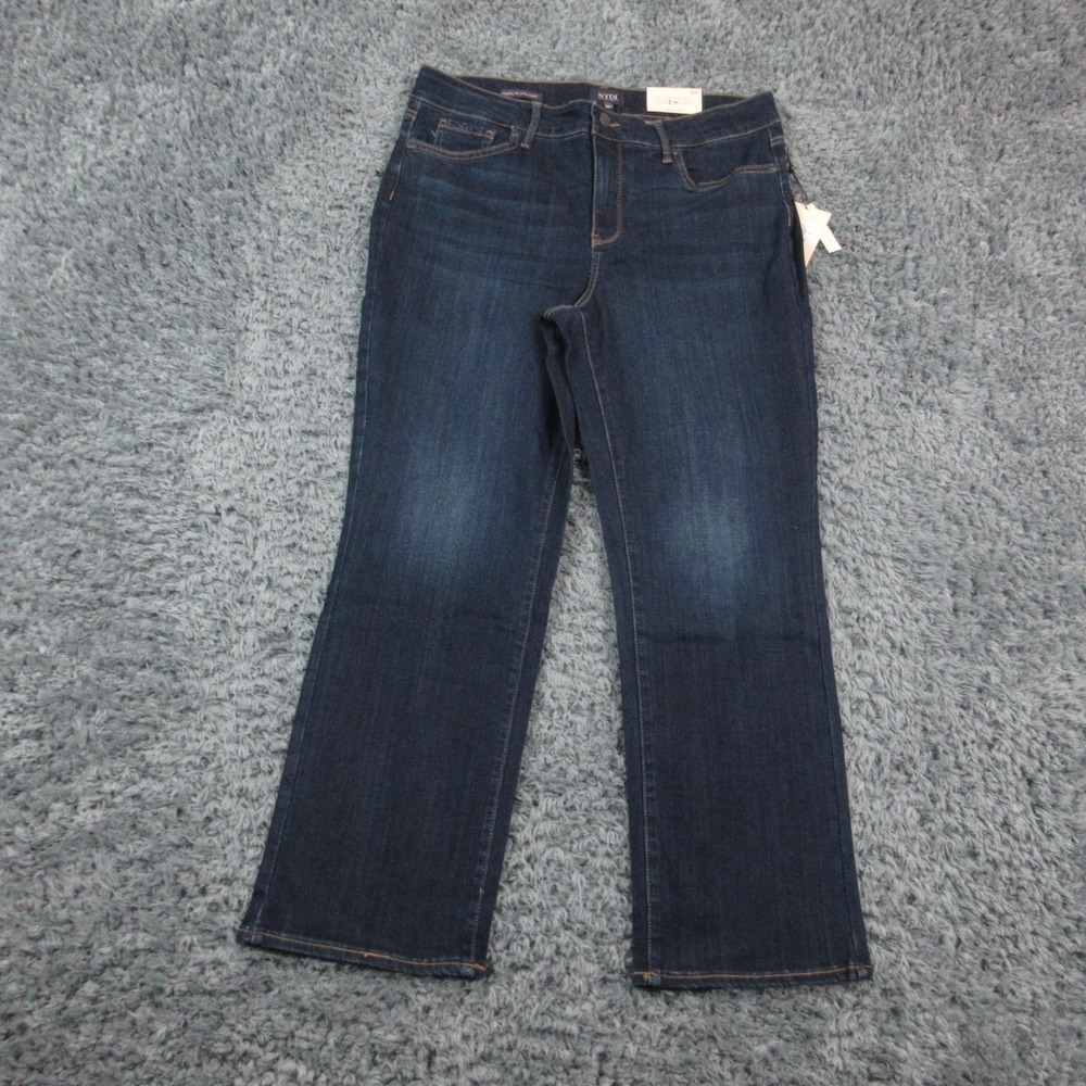NYDJ Marilyn Straight Jeans Womens 16P Stretch Petite Northbridge 35x27.5 NWT